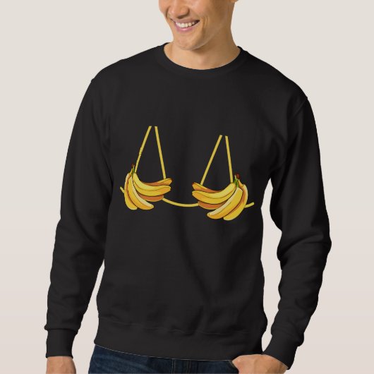 Banaan BH Fruit Grappig Ongepast Halloween Cos Trui (Voorkant)