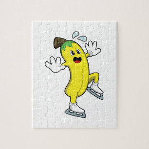 Banaan bij ijsschaatsen met ijs-schaatsen.PNG Legpuzzel