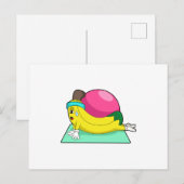 Banaan bij Yoga Fitness Briefkaart (Voorkant / Achterkant)
