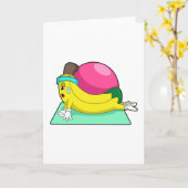 Banaan bij Yoga Fitness Kaart (Gele Bloem)