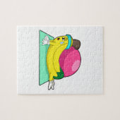 Banaan bij Yoga Fitness Legpuzzel (Horizontaal)