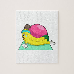 Banaan bij Yoga Fitness Legpuzzel