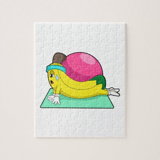 Banaan bij Yoga Fitness Legpuzzel (Verticaal)