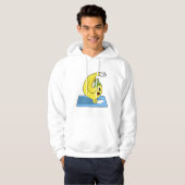Banaan bij Yoga op Yoga mat Hoodie (Voorkant volledig)