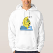 Banaan bij Yoga op Yoga mat Hoodie (Voorkant)