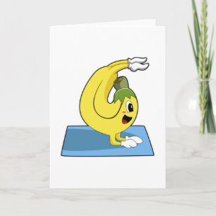 Banaan bij Yoga op Yoga mat Kaart