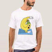 Banaan bij Yoga op Yoga mat T-shirt (Voorkant)