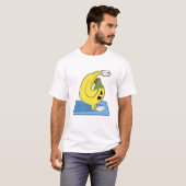 Banaan bij Yoga op Yoga mat T-shirt (Voorkant volledig)