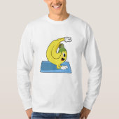 Banaan bij Yoga op Yoga mat T-shirt (Voorkant)
