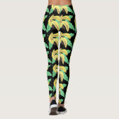 Banaan bos gele patroonlegging leggings (Achterkant)