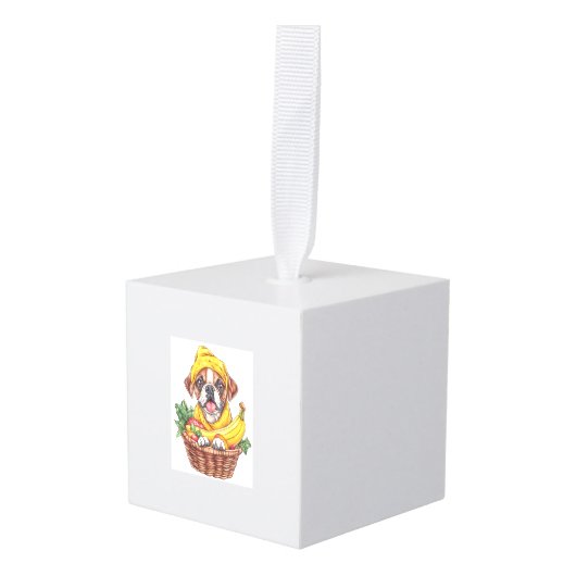 Banaan Boxer � Grappige Fruit Hond Decoratie (Voorkant hoekig)