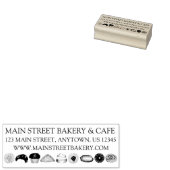 Banaan Brood Gebakken Goederen Bakker Chef Bakkeri Rubberstempel (Gestempeld)