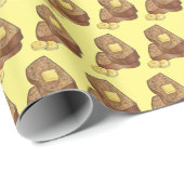 Banaan Brood Loaf Slice Butter Baking Food Cadeaupapier (Rol Hoek)