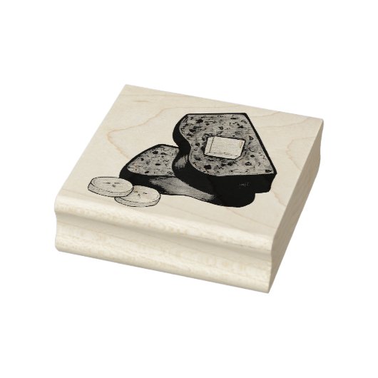Banaan Brood Loaf Slice Butter Baking Food Rubberstempel (Stempel)