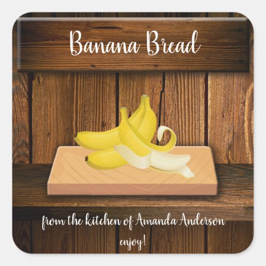 Banaan Brood Sq Product Label (Voorkant)