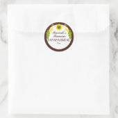 Banaan broodsaus jam inblikken uit de keuken van ronde sticker (Tas)