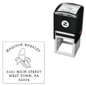 Banaan Cartoon Kinder Zelfinktende Stempel (In situ)