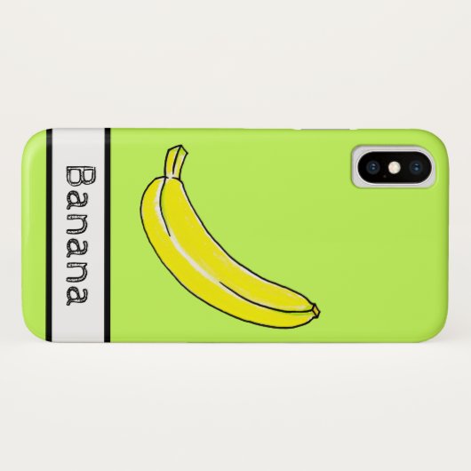 Banaan Case-Mate iPhone Case (Achterkant (horizontaal))