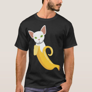 Banaan Cat I Banana Healish Fruits Yellow Fruit T-shirt