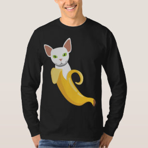 Banaan Cat I Banana Healish Fruits Yellow Fruit T-shirt