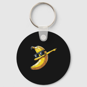 Banaan Dab Sungles Schattig Fruit Dans Jongens Kin Sleutelhanger