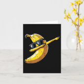 Banaan Dab Sungles Schattige Fruit Dans Jongens Ki Kaart (Gele Bloem)