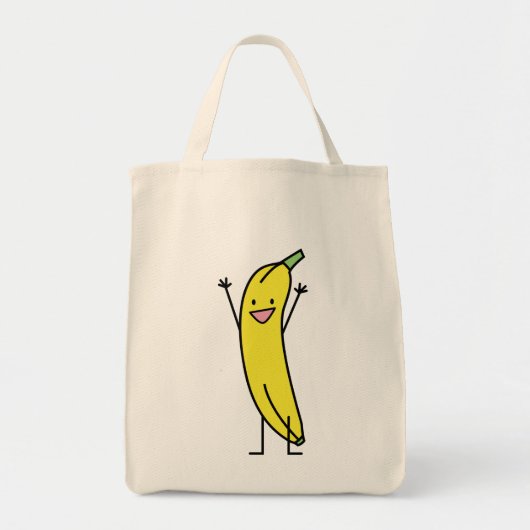 Banaan die blij is, feest en juichen tote bag (Voorkant)