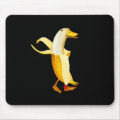 Banaan Eend. Grappige Antropomorfe fruit Dieren Muismat (Voorkant)