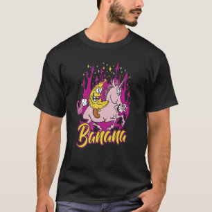 Banaan Eenhoorn Banaan Plantain Fruit T-shirt