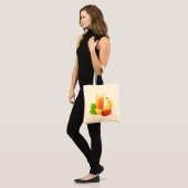 Banaan en aardbeienschudden tote bag (Voorkant (model))