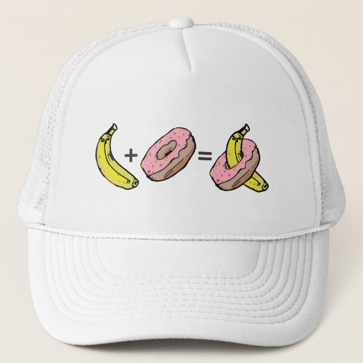Banaan en Donut Trucker Pet (Voorkant)