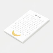 Banaan en lijnen post-it® notes (Schuin)