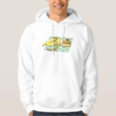 Banaan en pannenkoeken Ontbijt Fun Food Hoodie (Voorkant)
