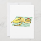 Banaan en pannenkoeken Ontbijt Fun Food Kaart (Voorkant)