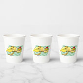 Banaan en pannenkoeken Ontbijt Fun Food Papieren Bekers