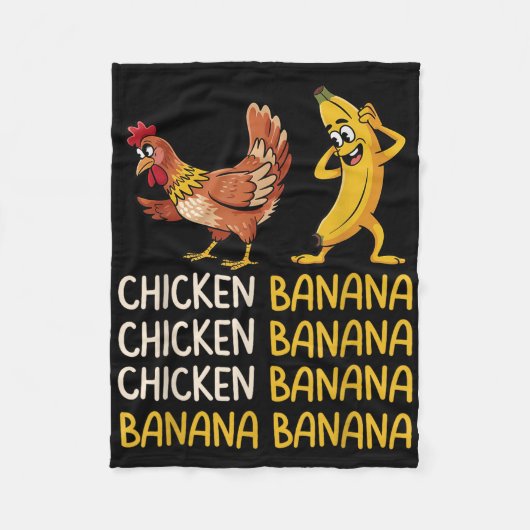 banaan fleece deken (Voorkant)