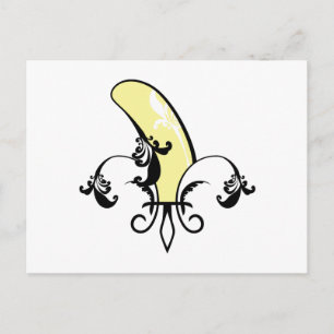 banaan fleur de lis briefkaart