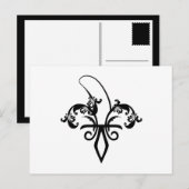 banaan fleur de lis briefkaart (Voorkant / Achterkant)