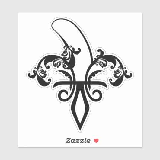 banaan fleur de lis sticker (Vel)