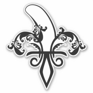 banaan fleur de lis sticker