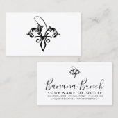 banaan fleur de lis visitekaartje (Voorkant / Achterkant)