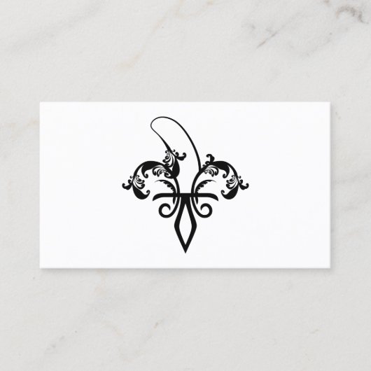 banaan fleur de lis visitekaartje (Voorkant)