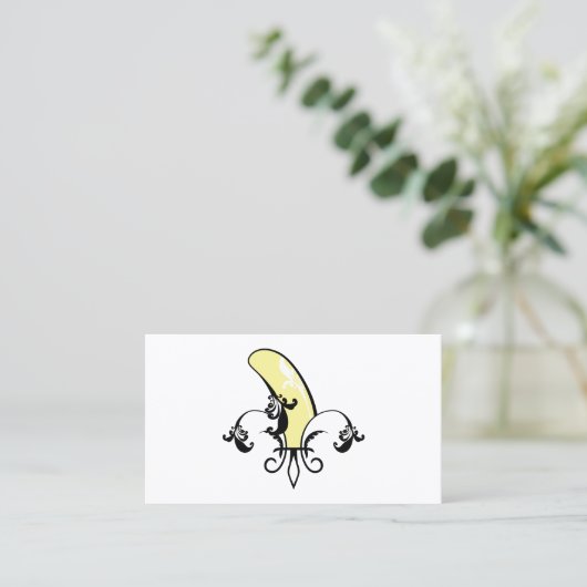 banaan fleur de lis visitekaartje (Staand voorkant)