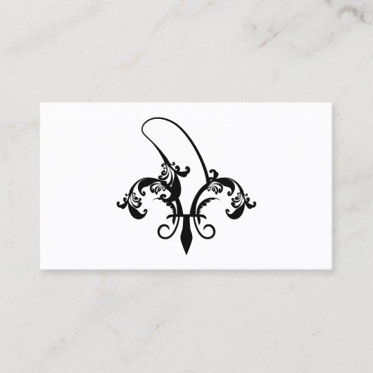 banaan fleur de lis visitekaartje (Voorkant)