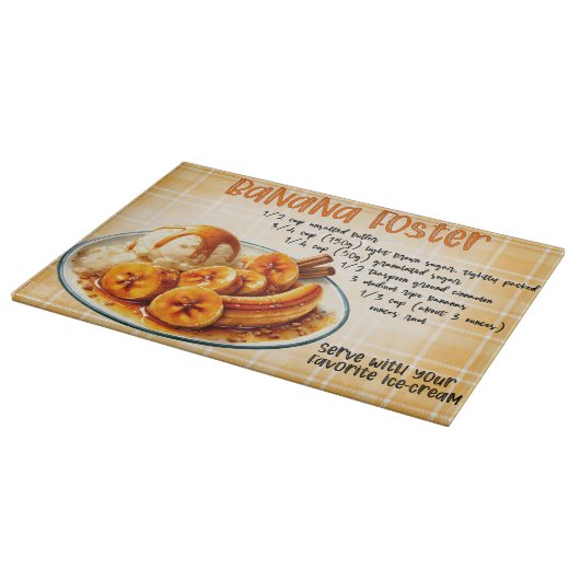 Banaan Foster Recept Snijplank (Hoek)