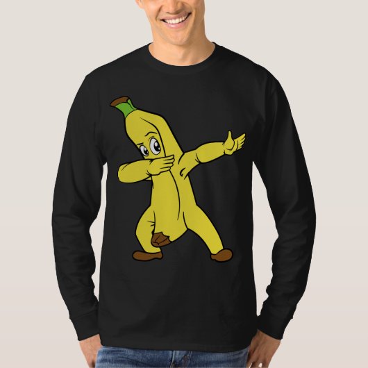 Banaan Fruit Dabbing Dab Dancing T-shirt (Voorkant)