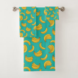 Banaan Fruit Fun Patroon Bad Handdoek