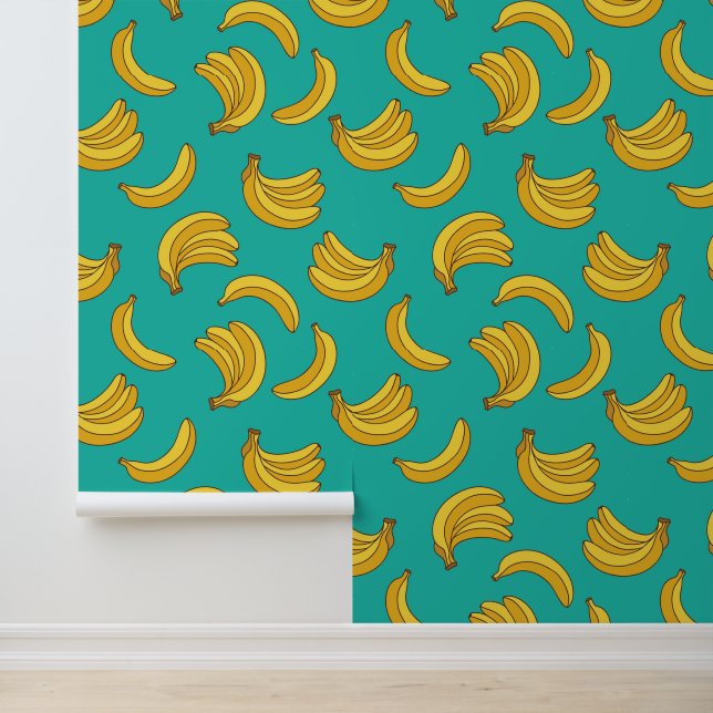 Banaan Fruit Fun Patroon Behang (Applicatie)