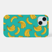 Banaan Fruit Fun Patroon iPhone 15 Case (Achterkant horizontaal)