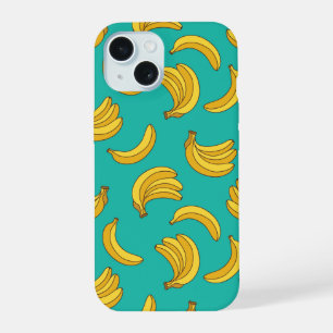 Banaan Fruit Fun Patroon iPhone 15 Case